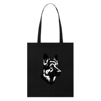 German Shepherd - Stanley/Stella Organic Tote Bag - black - Front