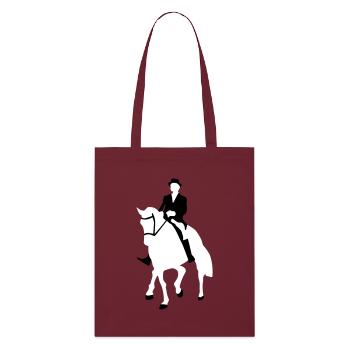 Dressage, cavalier de dressage, Horse - Tote bag bio Stanley/Stella - bordeaux - Devant