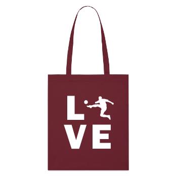 aimer le football - Tote bag bio Stanley/Stella - bordeaux - Devant