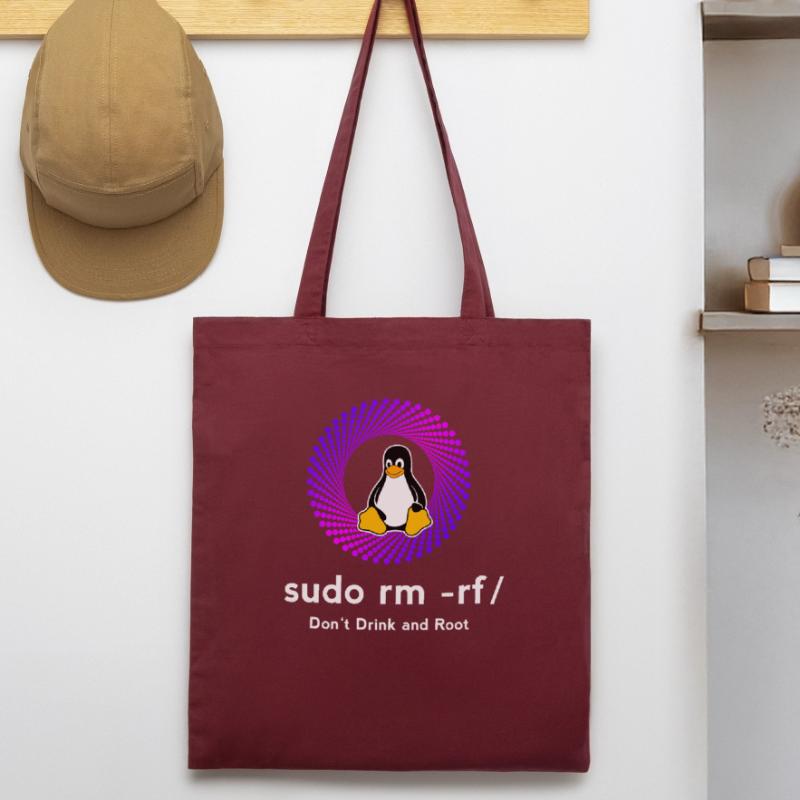 Ordinateur Sys admin Penguin Nerd pc sudo rm -rf cod Tote bag bio Stanley/Stella