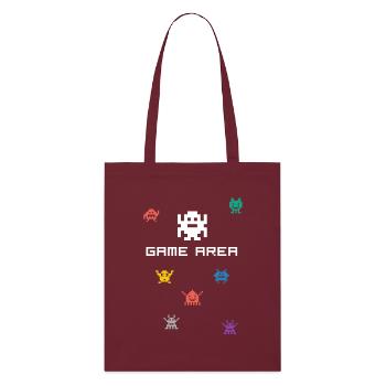 zone de jeu pixel nerd pc konsole retro gamer Monste - Tote bag bio Stanley/Stella - bordeaux - Devant