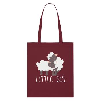 Petite soeur - Tote bag bio Stanley/Stella - bordeaux - Devant