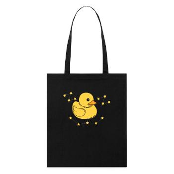 Canard de bain Canard en caoutchouc - Tote bag bio Stanley/Stella - noir - Devant