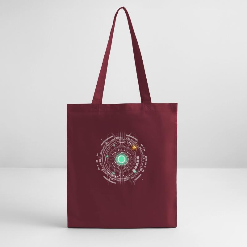 nerd CPU core computer code pc board spaceship Stanley/Stella Organic Tote Bag