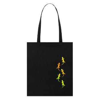 Geckos - Stanley/Stella Organic Tote Bag - black - Front