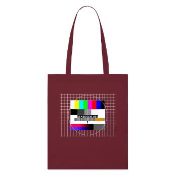 Image d’essai Fin de l’émission 80 années 90 costume de fête - Tote bag bio Stanley/Stella - bordeaux - Devant