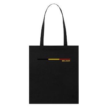 DRAPEAU BELGIUM - Tote bag bio Stanley/Stella - noir - Devant