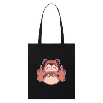 bouledogue bouledogues dogge mastiff chien de combat - Tote bag bio Stanley/Stella - noir - Devant