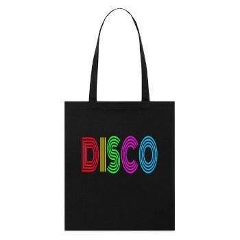 70s disco - Stanley/Stella Organic Tote Bag - black - Front