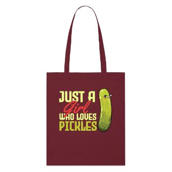 Amoureux des cornichons - Tote bag bio Stanley/Stella - bordeaux - Devant
