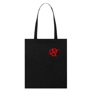 Beziehungsanarchie Symbol RA Relationship Anarchy - Stanley/Stella Bio-Stoffbeutel - Schwarz - Vorne