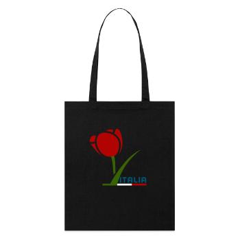 Rose italia Italian Dradeau - Stanley/Stella Organic Tote Bag - black - Front