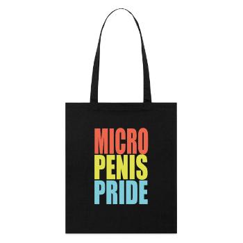 Micro penis pride - Stanley/Stella Organic Tote Bag - black - Front
