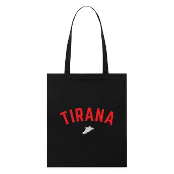Tirana Albania - Stanley/Stella Organic Tote Bag - black - Front