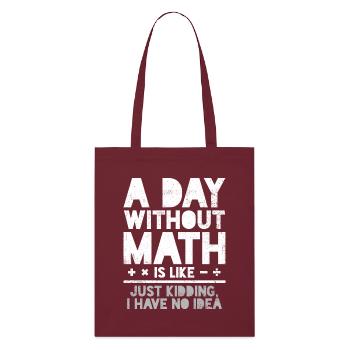 Mathematics Mathematics Teacher Mathematician - Stanley/Stella Organic Tote Bag - burgundy - Front