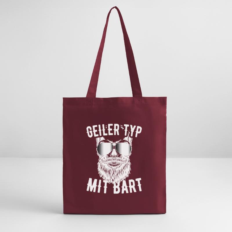 Geiler Typ Mit Bart Bartträger Barbier Vollbart Stanley/Stella Bio-Stoffbeutel