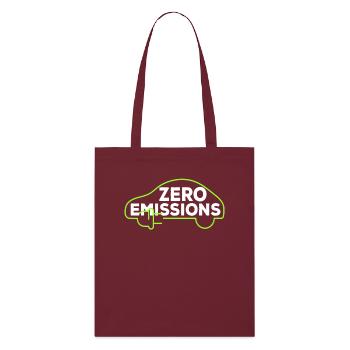Voitures électriques Zero Emissions Électromobilité E-auto - Tote bag bio Stanley/Stella - bordeaux - Devant