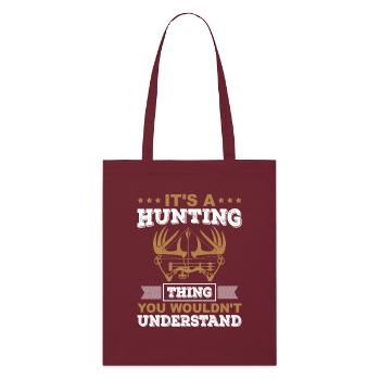 Chasseurs - Tote bag bio Stanley/Stella - bordeaux - Devant