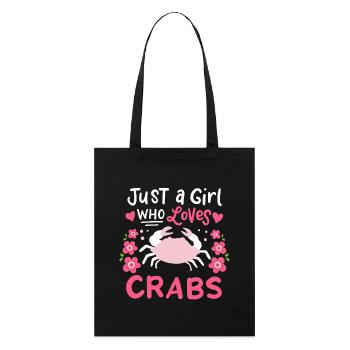 Crevettes fruits de mer - Tote bag bio Stanley/Stella - noir - Devant