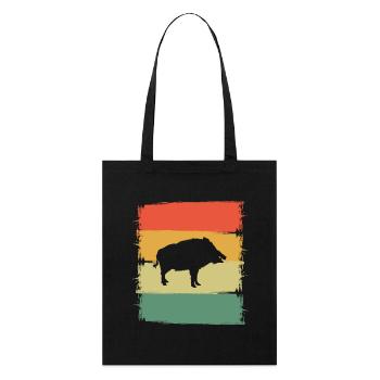 Sanglier - Tote bag bio Stanley/Stella - noir - Devant