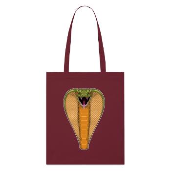Serpent Cobra - Tote bag bio Stanley/Stella - bordeaux - Devant