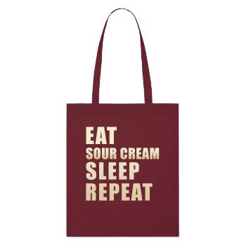 Crème aigre - Tote bag bio Stanley/Stella - bordeaux - Devant