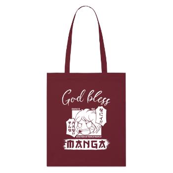 Manga Gift - Stanley/Stella Organic Tote Bag - burgundy - Front