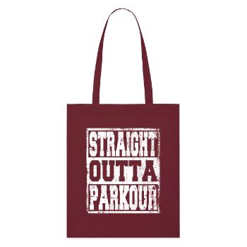 Parkour dit drôle - Tote bag bio Stanley/Stella - bordeaux - Devant