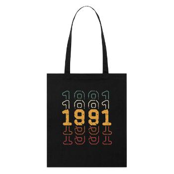 1991 - Tote bag bio Stanley/Stella - noir - Devant