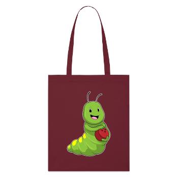 Boule de bowling Chenille - Tote bag bio Stanley/Stella - bordeaux - Devant