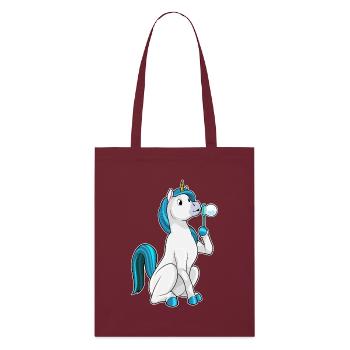 Bulles de savon licorne - Tote bag bio Stanley/Stella - bordeaux - Devant