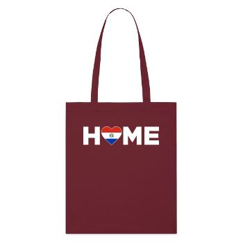 Paraguay Patrie Paraguay Drapeau - Tote bag bio Stanley/Stella - bordeaux - Devant