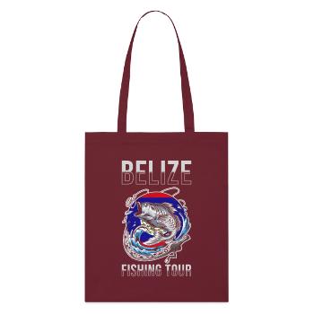 Angeltour Belize - Stanley/Stella Bio-Stoffbeutel - Burgunderrot - Vorne