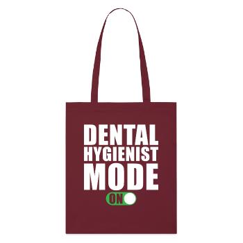 Mode hygiéniste dentaire An - Tote bag bio Stanley/Stella - bordeaux - Devant