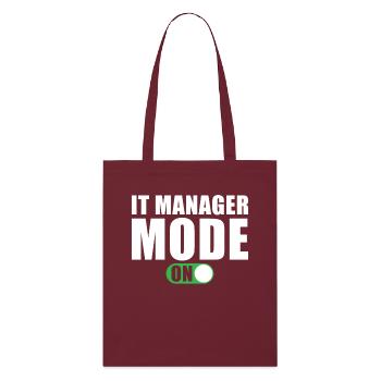 Mode It-manager vers le cadeau Lustig It-manager - Tote bag bio Stanley/Stella - bordeaux - Devant