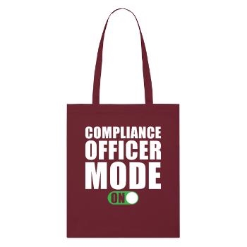 Mode Gestionnaire de conformité activé - Tote bag bio Stanley/Stella - bordeaux - Devant