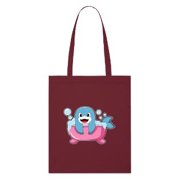 Baignoire pour dauphins - Tote bag bio Stanley/Stella - bordeaux - Devant