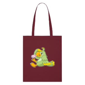 Parrot Thermometer - Stanley/Stella Organic Tote Bag - burgundy - Front