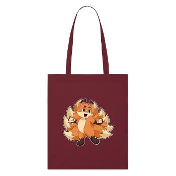 Drôle de renard - Tote bag bio Stanley/Stella - bordeaux - Devant