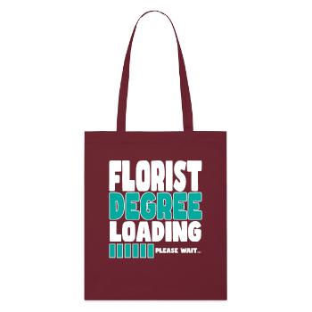 Un fleuriste invite à la formation - Tote bag bio Stanley/Stella - bordeaux - Devant