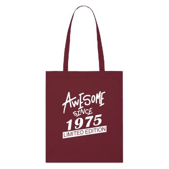 1975 - Stanley/Stella Organic Tote Bag - burgundy - Front