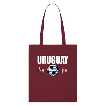 Uruguay Fußball - Stanley/Stella Bio-Stoffbeutel - Burgunderrot - Vorne