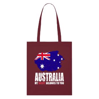 Drapeau de l’Australie - Tote bag bio Stanley/Stella - bordeaux - Devant