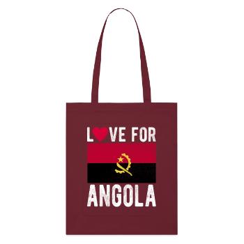Angola Souvenir - Tote bag bio Stanley/Stella - bordeaux - Devant
