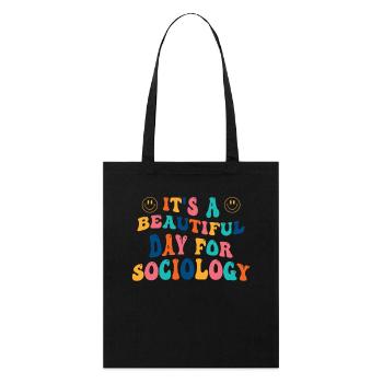 Sociologie Dire étudiant - Tote bag bio Stanley/Stella - noir - Devant