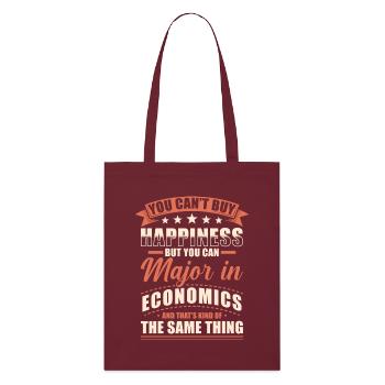 Diplôme en économie - Tote bag bio Stanley/Stella - bordeaux - Devant