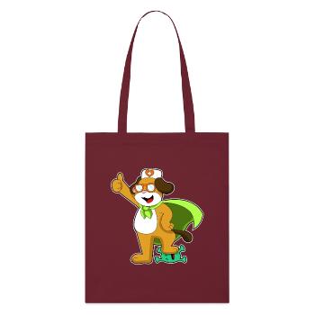 Dog Doctor - Tote bag bio Stanley/Stella - bordeaux - Devant