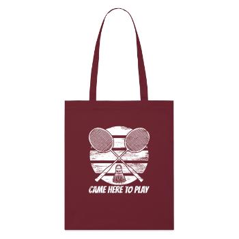 Dicton de badminton - Tote bag bio Stanley/Stella - bordeaux - Devant
