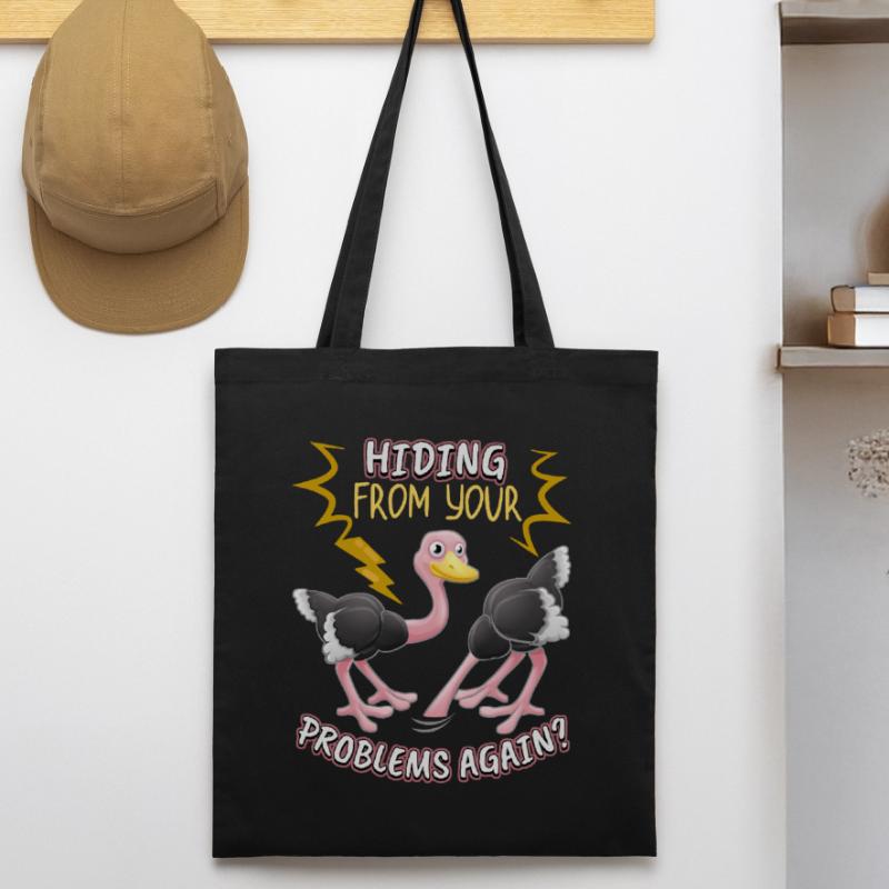 Funny Bouquet Bird-Strauss Comic Problem Solution Stanley/Stella Organic Tote Bag