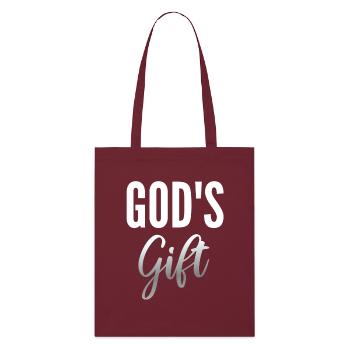 Don de Dieu - Tote bag bio Stanley/Stella - bordeaux - Devant